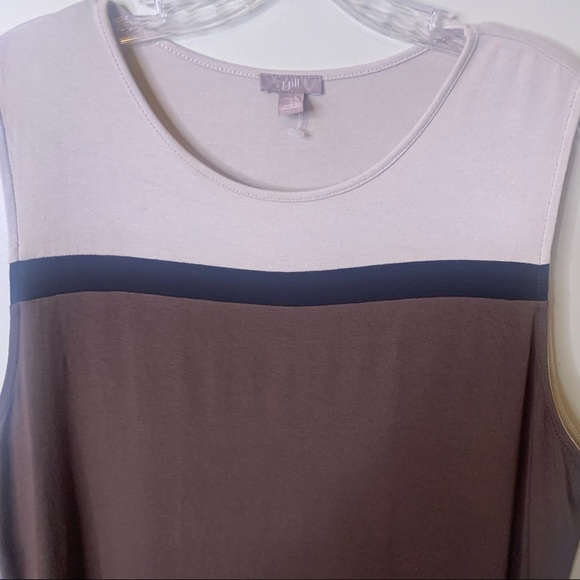 J. JILL Neutral Minimal Capsule Wardrobe Basic Sleeveless Dress - Picture 6 of 15